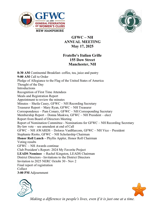 Annual Meeting Info 