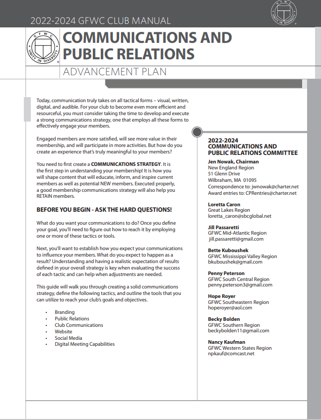 Communication & Public Relations 