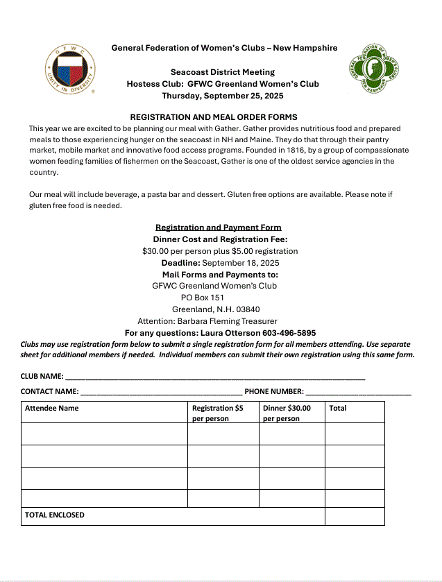 GFWC Seacoast District Meeting 2025 - 3